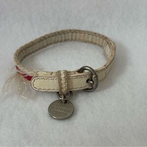 GUCCI LOVES YOU Bracelet for Japan Red White Stripe Hanging Charm